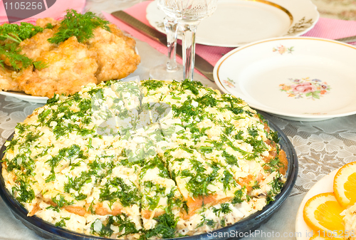 Image of Pie. Banquet in the restaurant