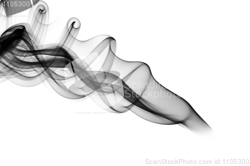 Image of Black Abstract smoke shapes