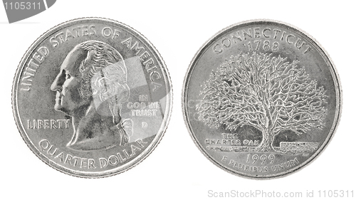 Image of Quarter Dollar Connecticut