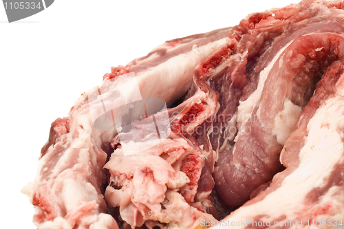 Image of Close-up of raw meat isolated