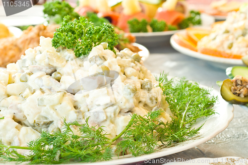 Image of Russian salad - Banquet in the restaurant