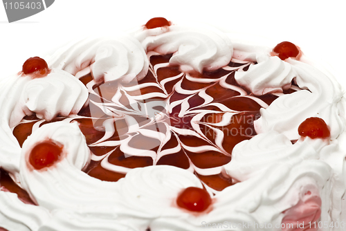 Image of Dessert - iced cake with cherries