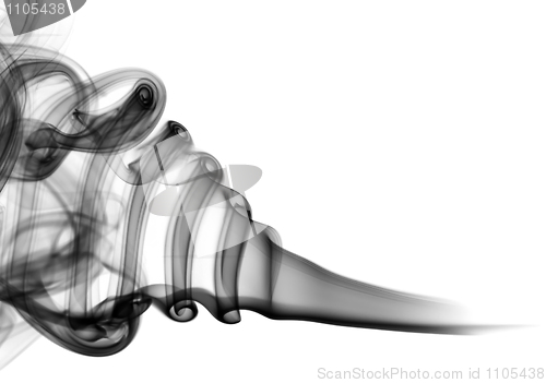 Image of Abstract fume shapes on white