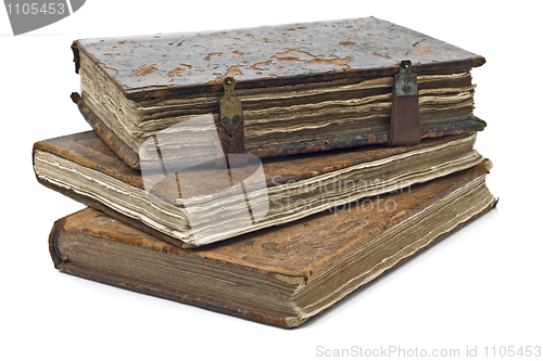 Image of Old frayed books isolated