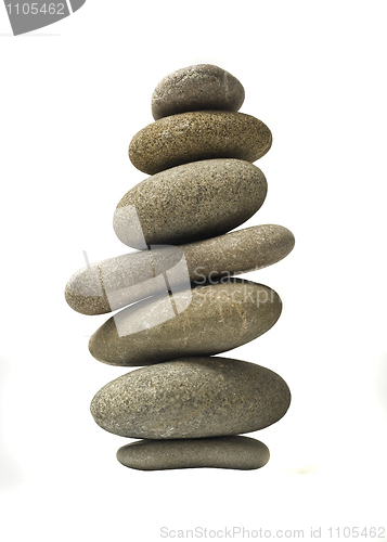 Image of Isolated Balanced stone stack or tower