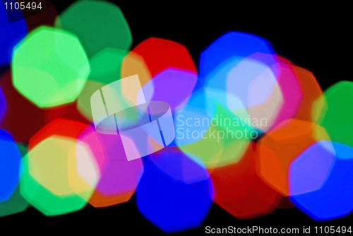 Image of Blurred festive colorful lights