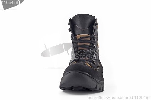 Image of Front view of Warm leather boot 