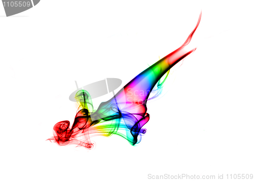 Image of Gradient colored fume abstract texture
