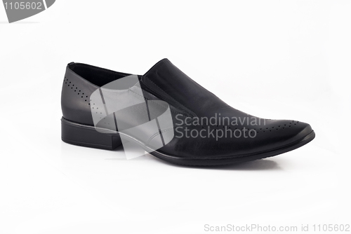 Image of Men's classic leather shoe isolated over white