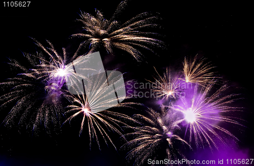 Image of Wonderful Fireworks in the sky at night