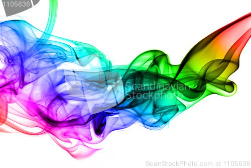 Image of Colorful gradient fume abstract texture