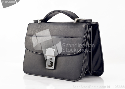 Image of Black pochette or small bag isolated