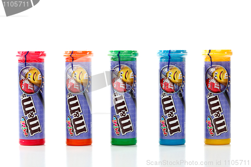 Image of Sealed tubes of M&M Minis