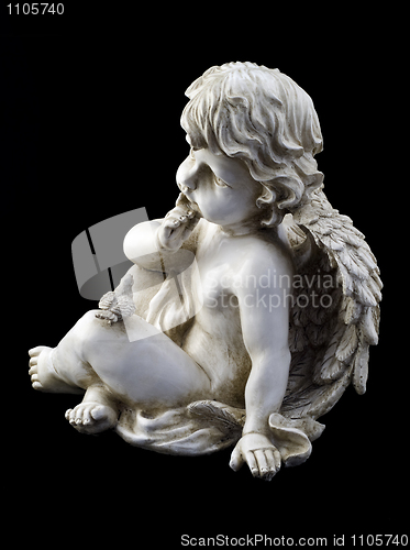 Image of Small angel with a dove 