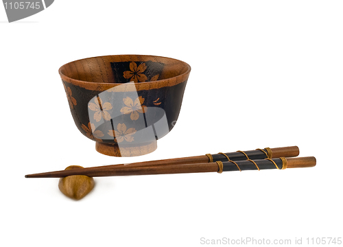 Image of Japanese Chopsticks and a bowl