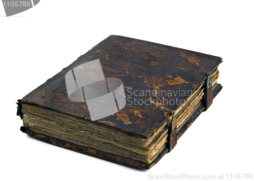 Image of Very old vintage book isolated