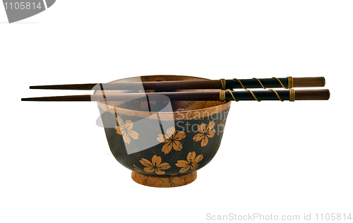 Image of Chopsticks and a bowl