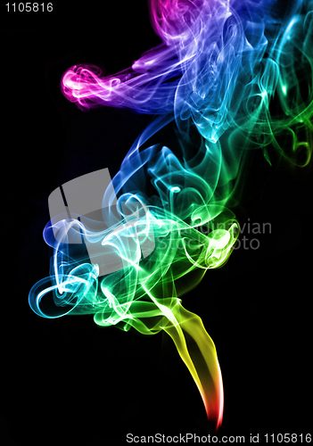 Image of Gradient color smoke abstract