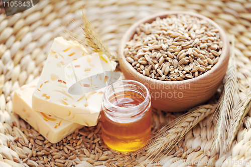 Image of honey and wheat soap