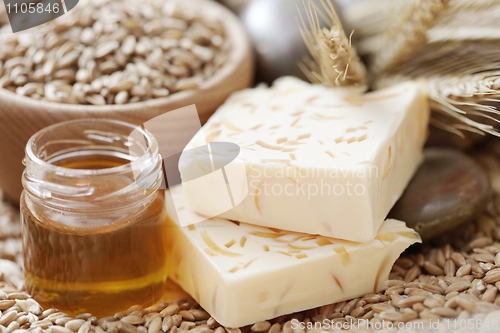 Image of honey and wheat soap