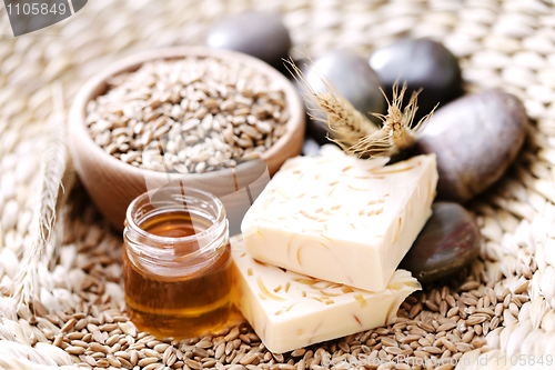 Image of honey and wheat soap