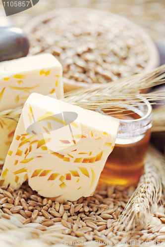 Image of honey and wheat soap