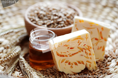 Image of honey and wheat soap