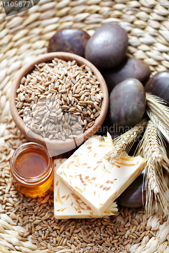 Image of honey and wheat soap