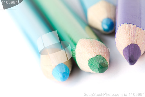 Image of Crayons with color