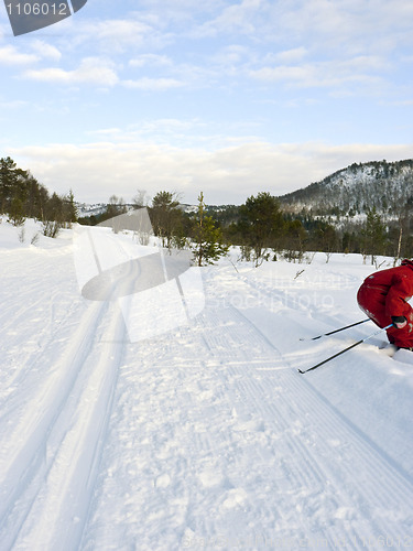 Image of Skiing off the path