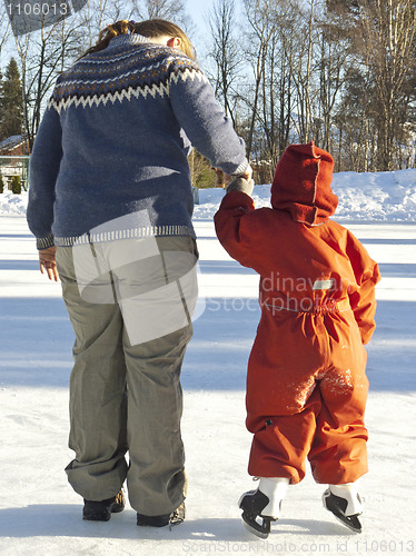 Image of Child ice skating