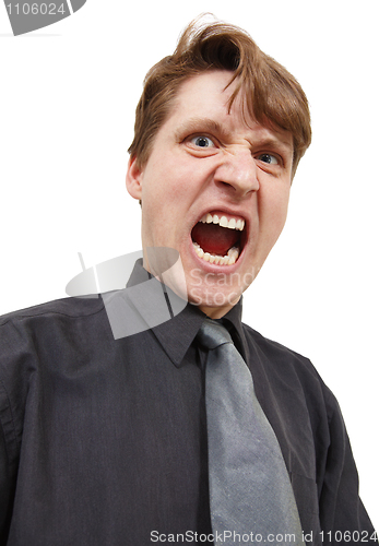 Image of Shouting in rage man