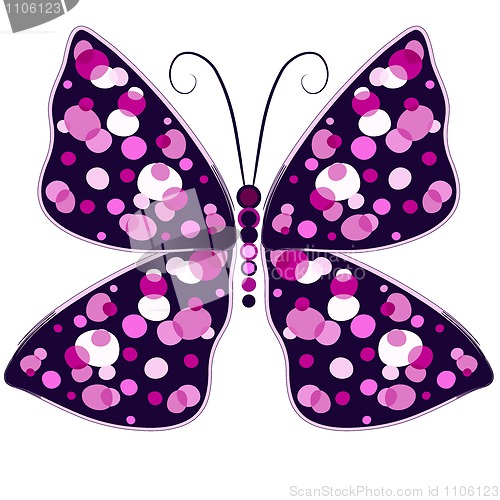 Image of Dark violet butterfly