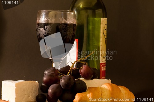 Image of Cheese and wine