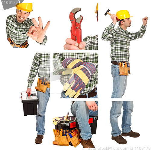 Image of detail of manual worker
