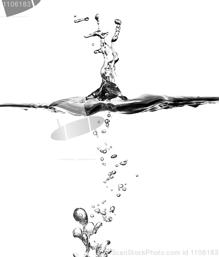 Image of splash in water