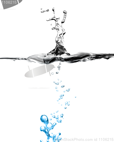 Image of bubble water and splash