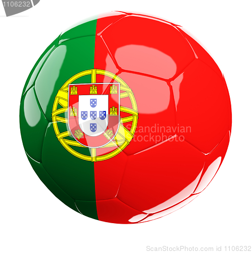 Image of portugal soccer ball