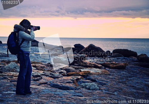 Image of photographer at work