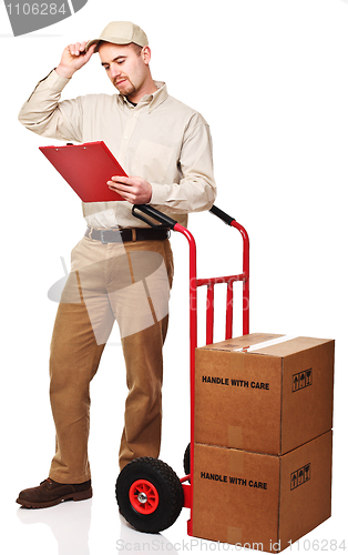 Image of delivery man portrait