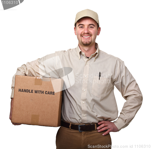 Image of smiling delivery man