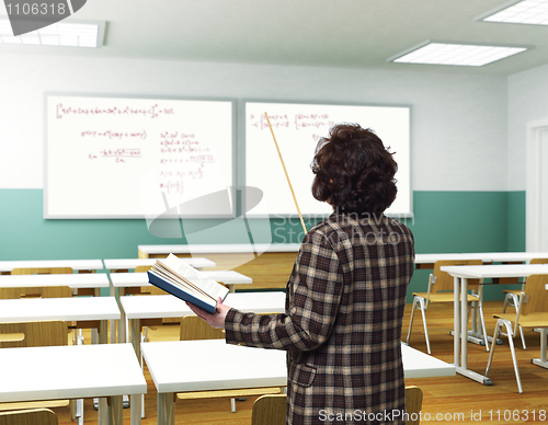 Image of teacher at work