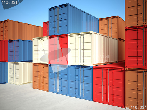 Image of 3d container background