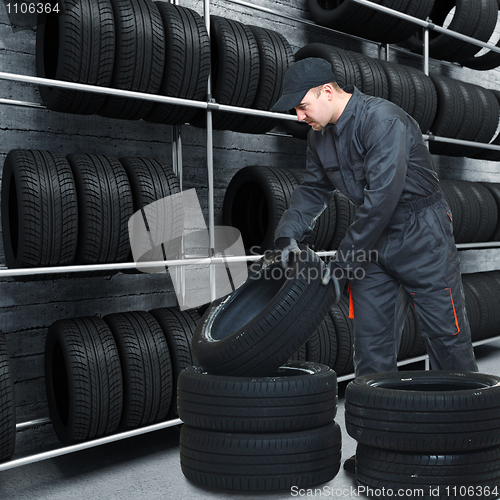 Image of mechanic on duty