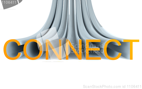 Image of connect 3d text
