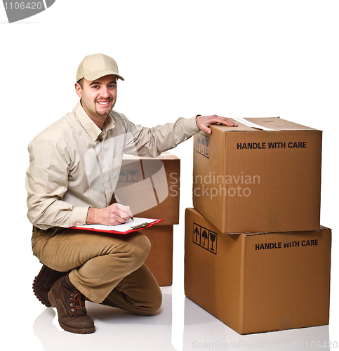 Image of delivery man at work