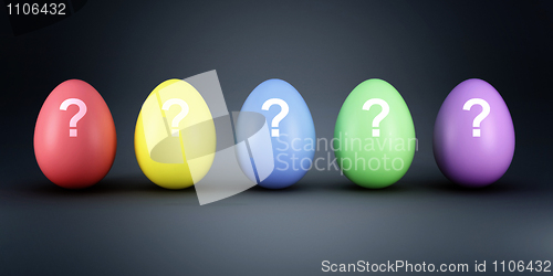 Image of colorful eggs mistery