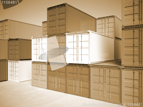 Image of 3d container background