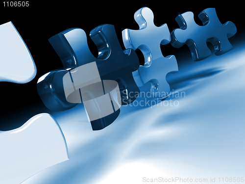 Image of jigsaw puzzle  3d 