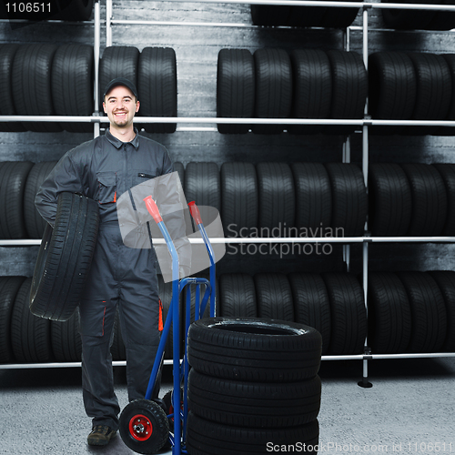 Image of mechanic at work